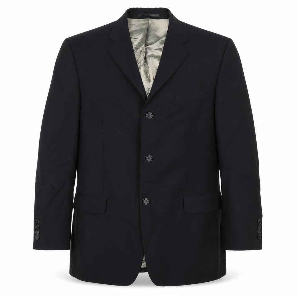 Lino Vierra Mens Black   Jacket Suit Jacket Size 42