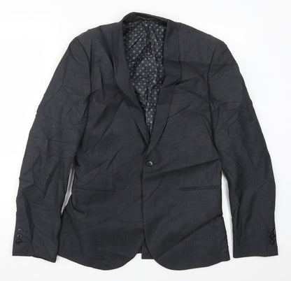 Next Mens Grey   Jacket Suit Jacket Size 38