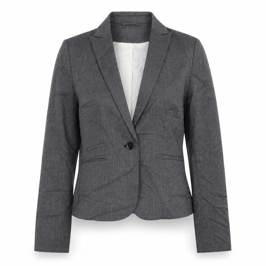 H&M Womens Grey   Jacket Suit Jacket Size 8