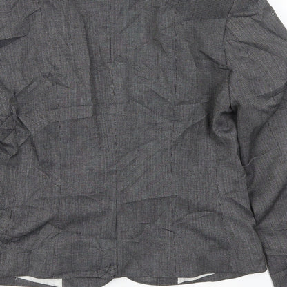 H&M Womens Grey   Jacket Suit Jacket Size 8