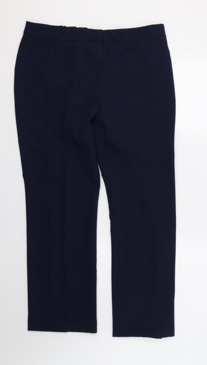 Capsule Womens Blue Trousers Size 16 L28 in