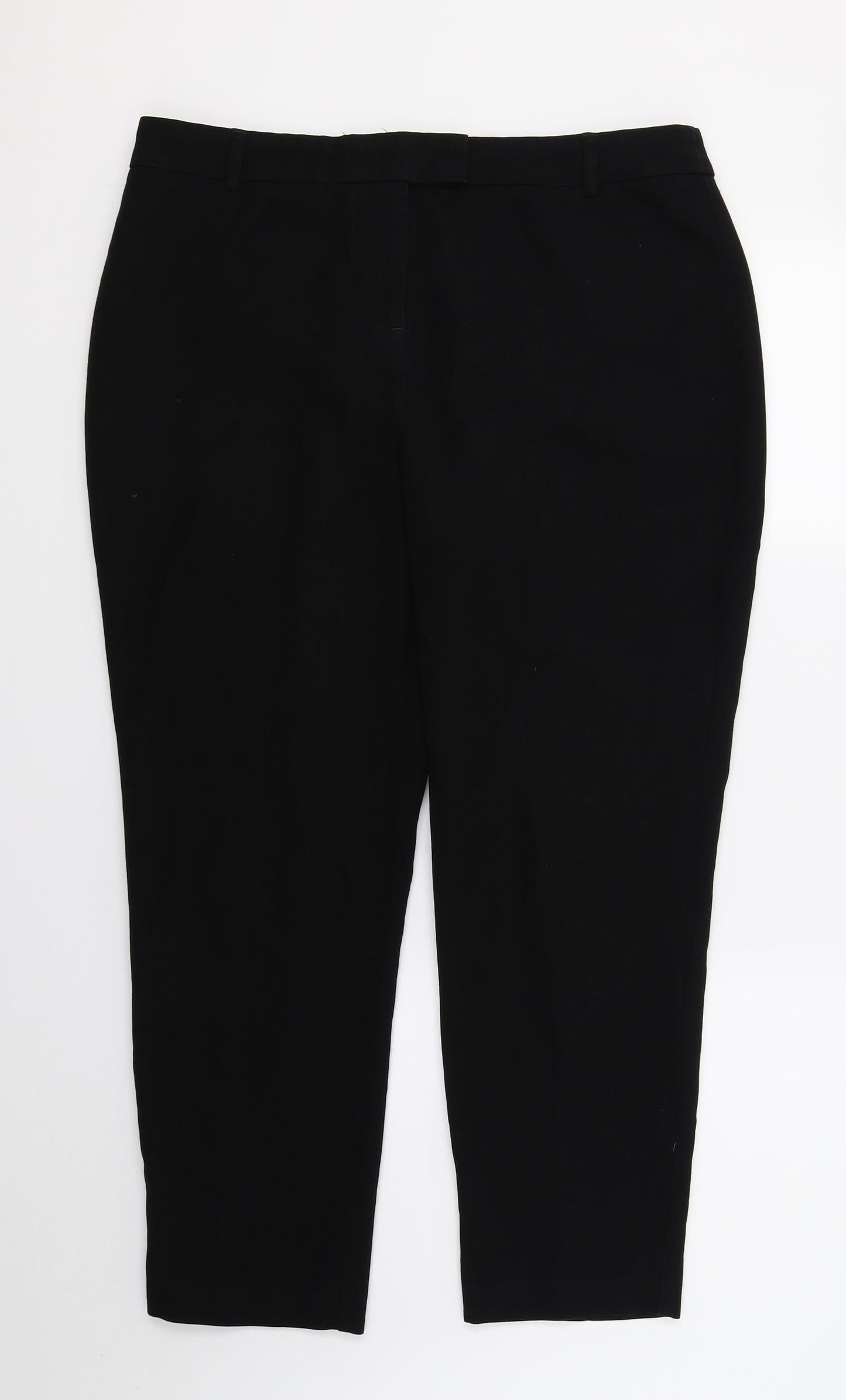Papaya Womens Black   Trousers  Size 14 L26 in
