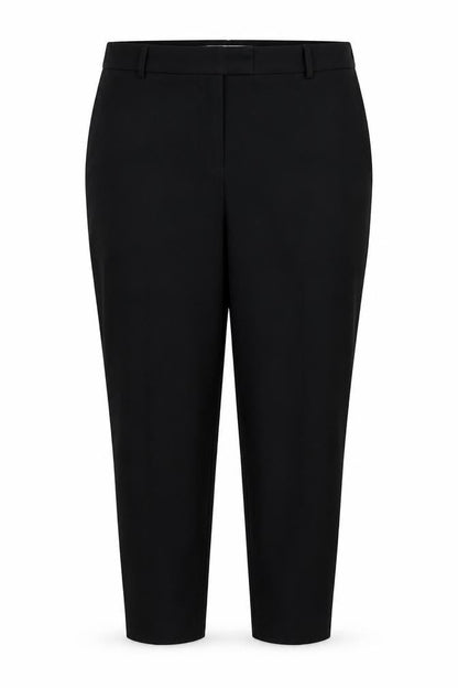 Front view of Papaya women’s black trousers, size UK 14, 26-inch leg