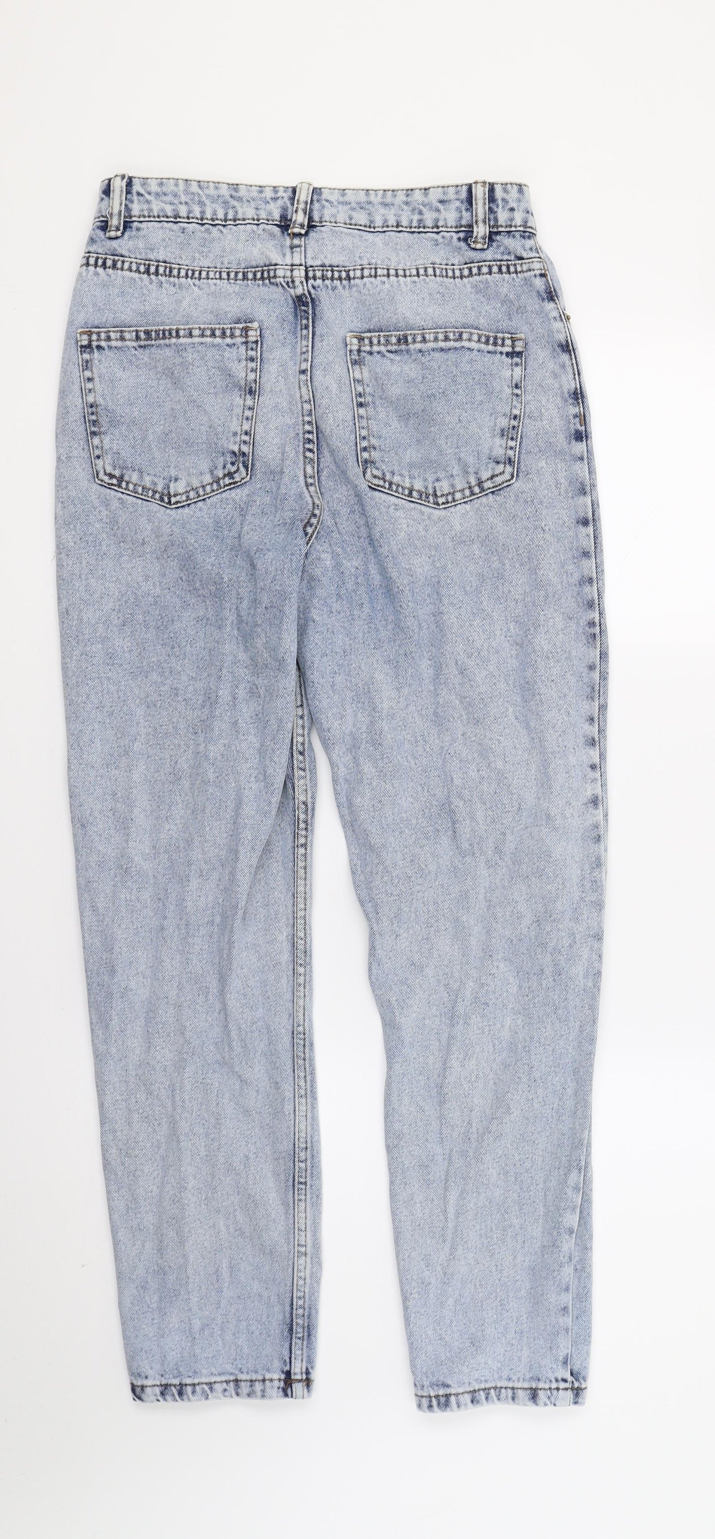DenimCo Womens Blue  Denim Straight Jeans Size 8 L26.5 in