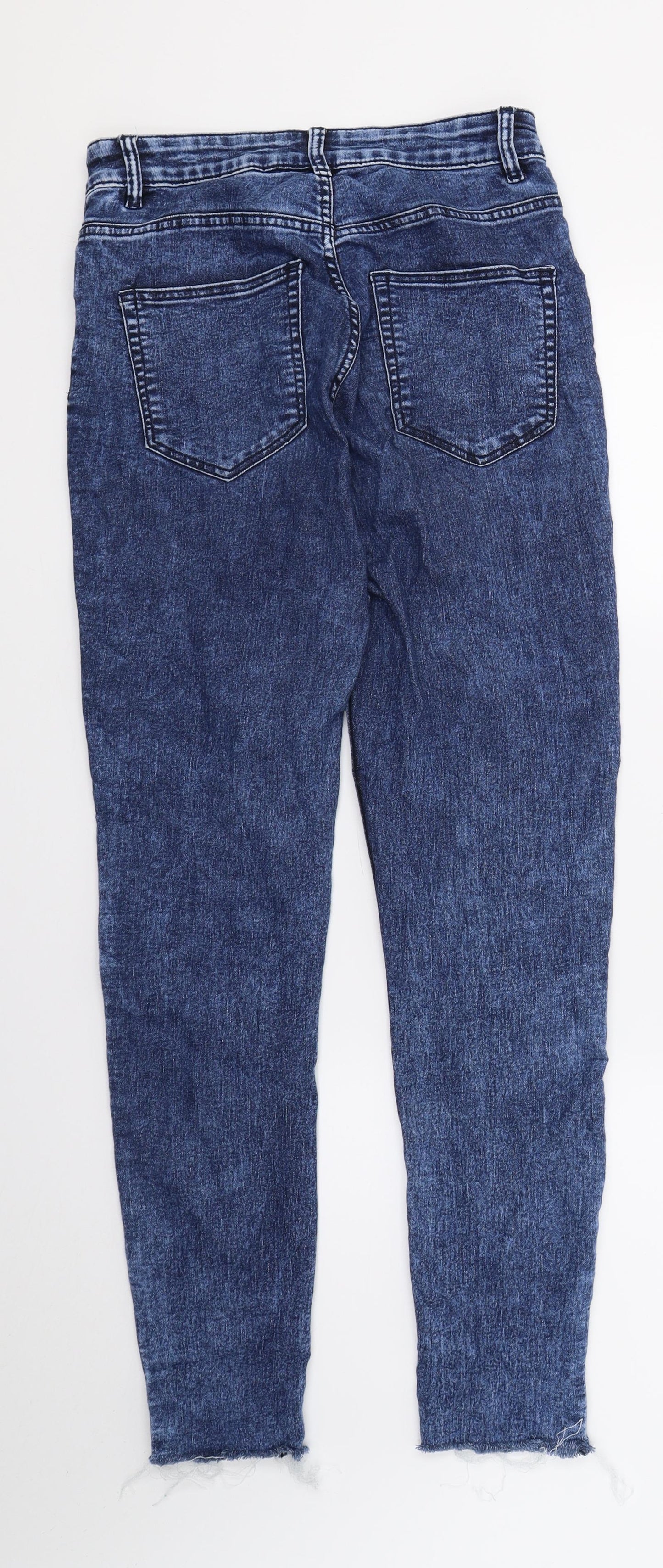 H&M Womens Blue  Denim Skinny Jeans Size 10 L27 in