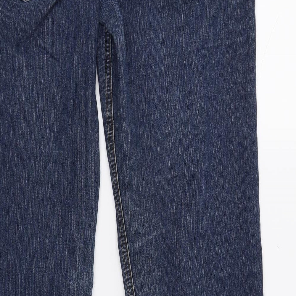 Dorothy Perkins Womens Blue  Denim Straight Jeans Size 12 L30 in