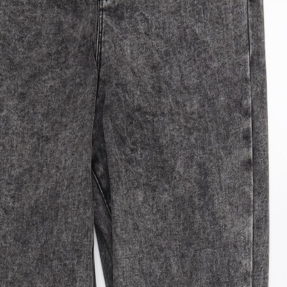 DenimCo Womens Grey  Denim Skinny Jeans Size 10 L26 in