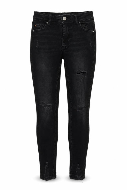DenimCo Womens Black  Denim Skinny Jeans Size 6 L27 in