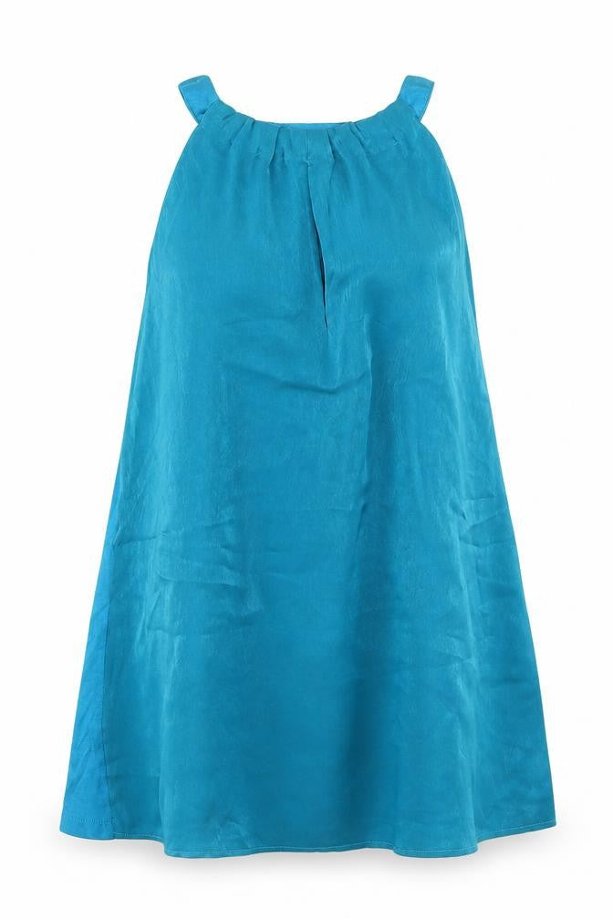 V Womens Blue   Basic Blouse Size 8