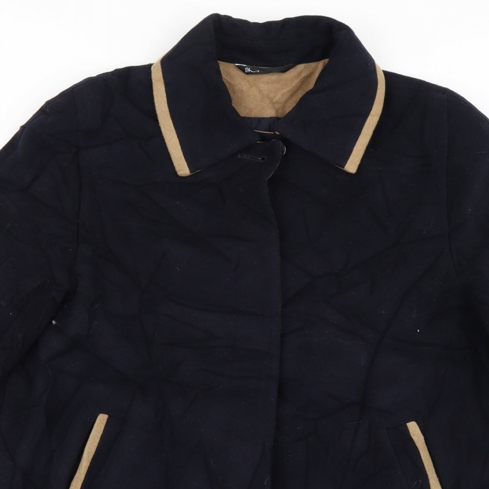 BHS Womens Blue   Overcoat Coat Size 16