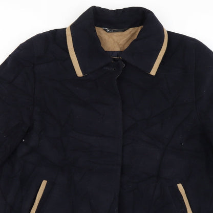 BHS Womens Blue   Overcoat Coat Size 16