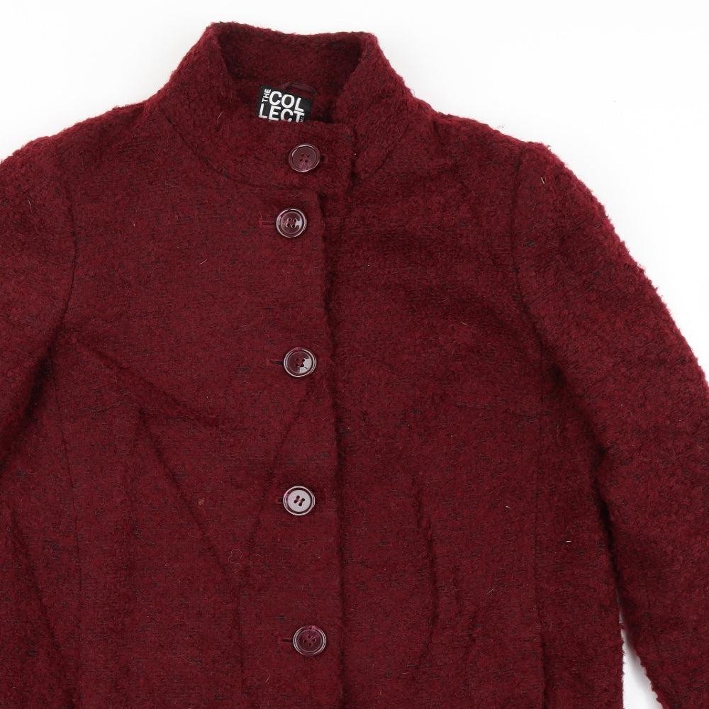 The Collection Womens Red   Overcoat Coat Size 14