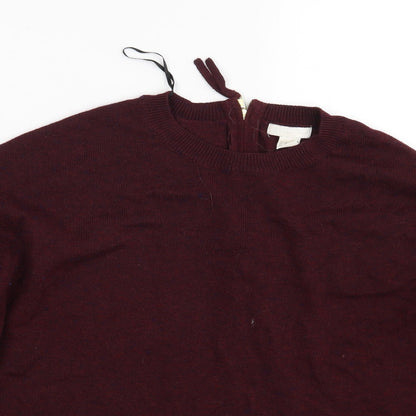 Preloved H&M Womens Purple   Pullover Sweatshirt Size M - Detail