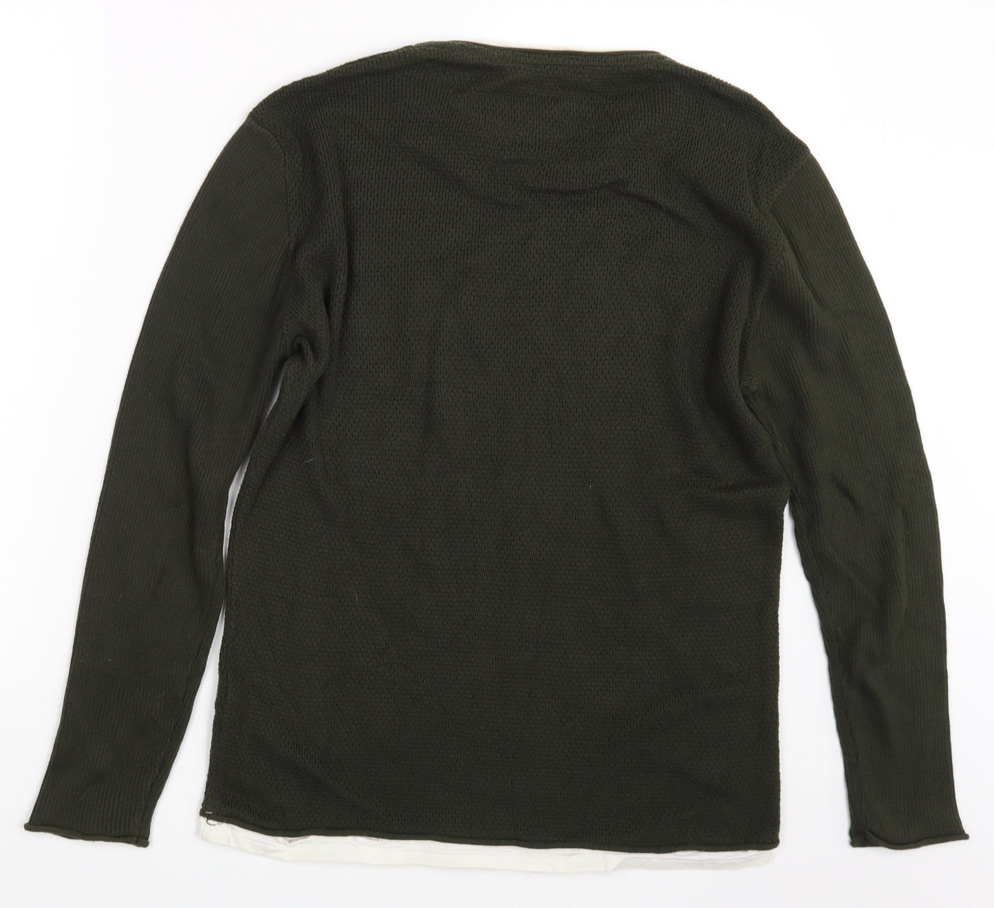 River Island Mens Green   Pullover Sweatshirt Size M