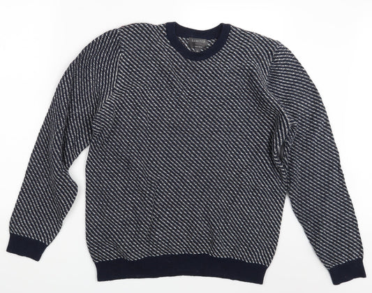 Limited  Edition  Mens Blue   Pullover Jumper Size XL