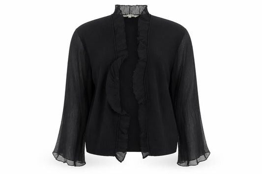 Viz-A-Viz Womens Black   Cardigan Jumper Size L