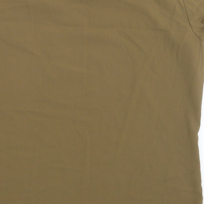 Brand and care label for Vera Moda women’s green basic blouse, size L