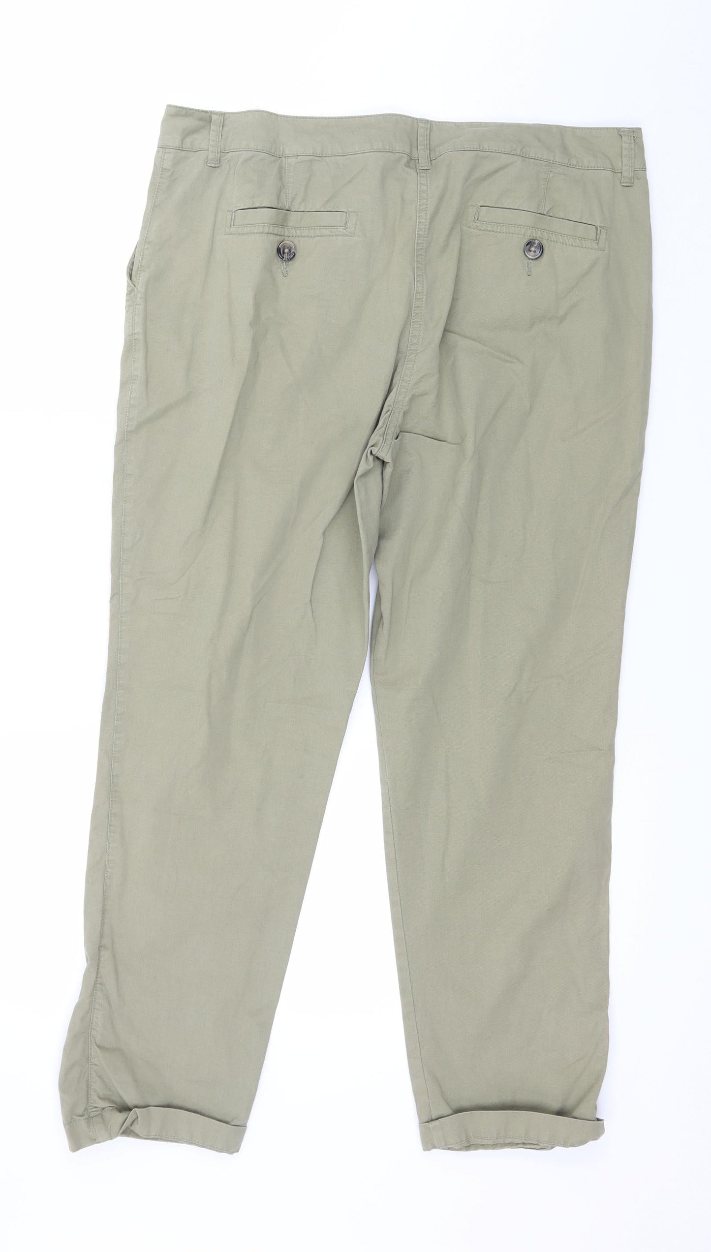Papaya Womens Green   Trousers  Size 16 L27 in