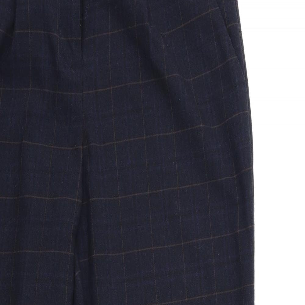F&F Womens Black Check  Trousers  Size 10 L28 in