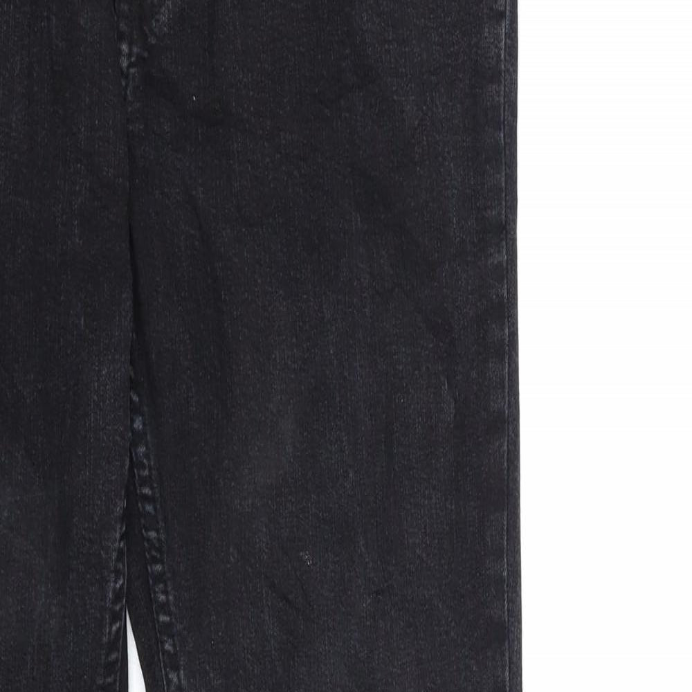Easy Womens Black  Denim Straight Jeans Size S L31 in