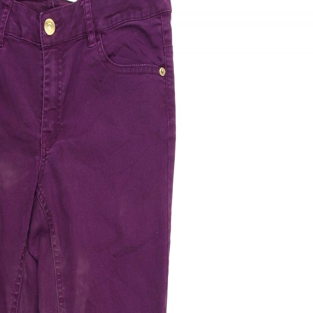 Bikbok Womens Purple  Denim Skinny Jeans Size L L28 in