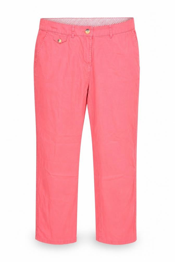 M&Co Womens Pink   Chino Trousers Size 18 L25 in