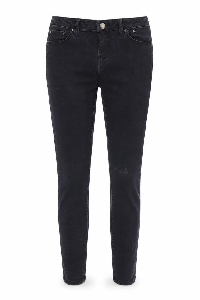 Denim & Co. Womens Black  Denim Skinny Jeans Size 10 L26 in