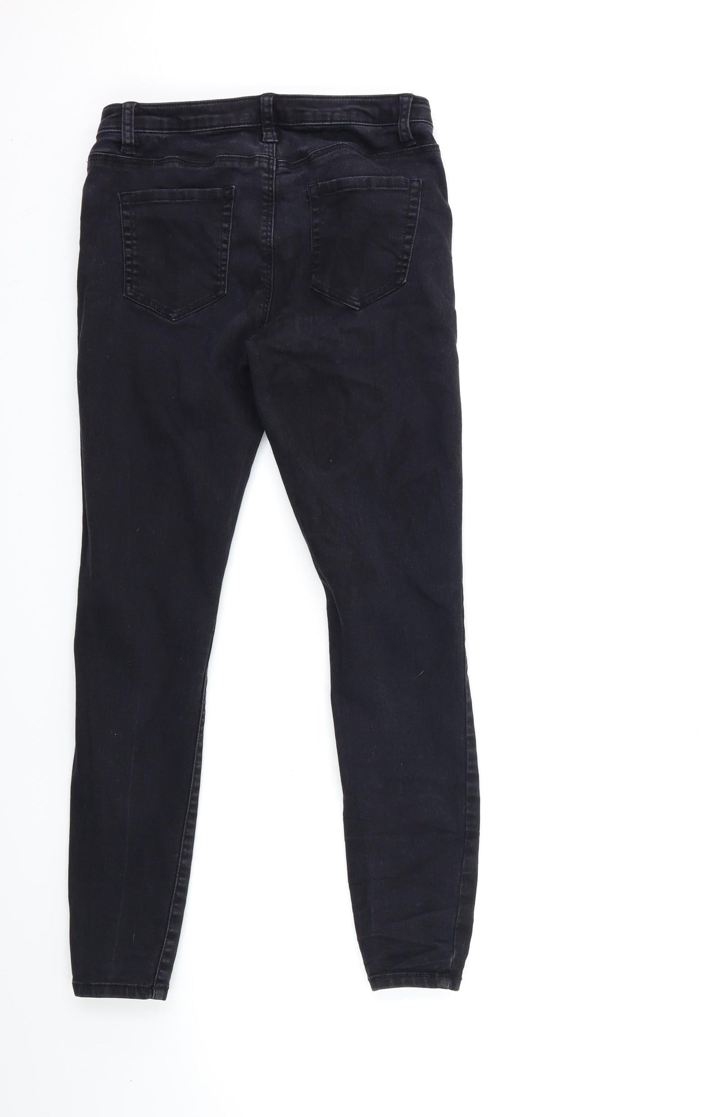 Denim & Co. Womens Black  Denim Skinny Jeans Size 10 L26 in