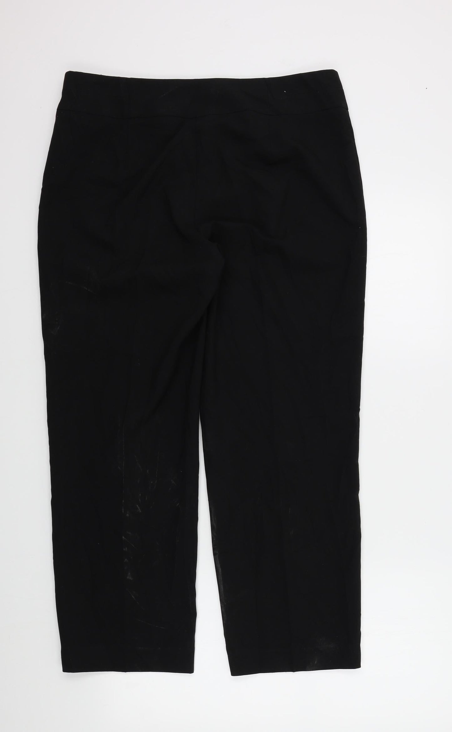 M&S Womens Black   Trousers  Size 14 L26 in