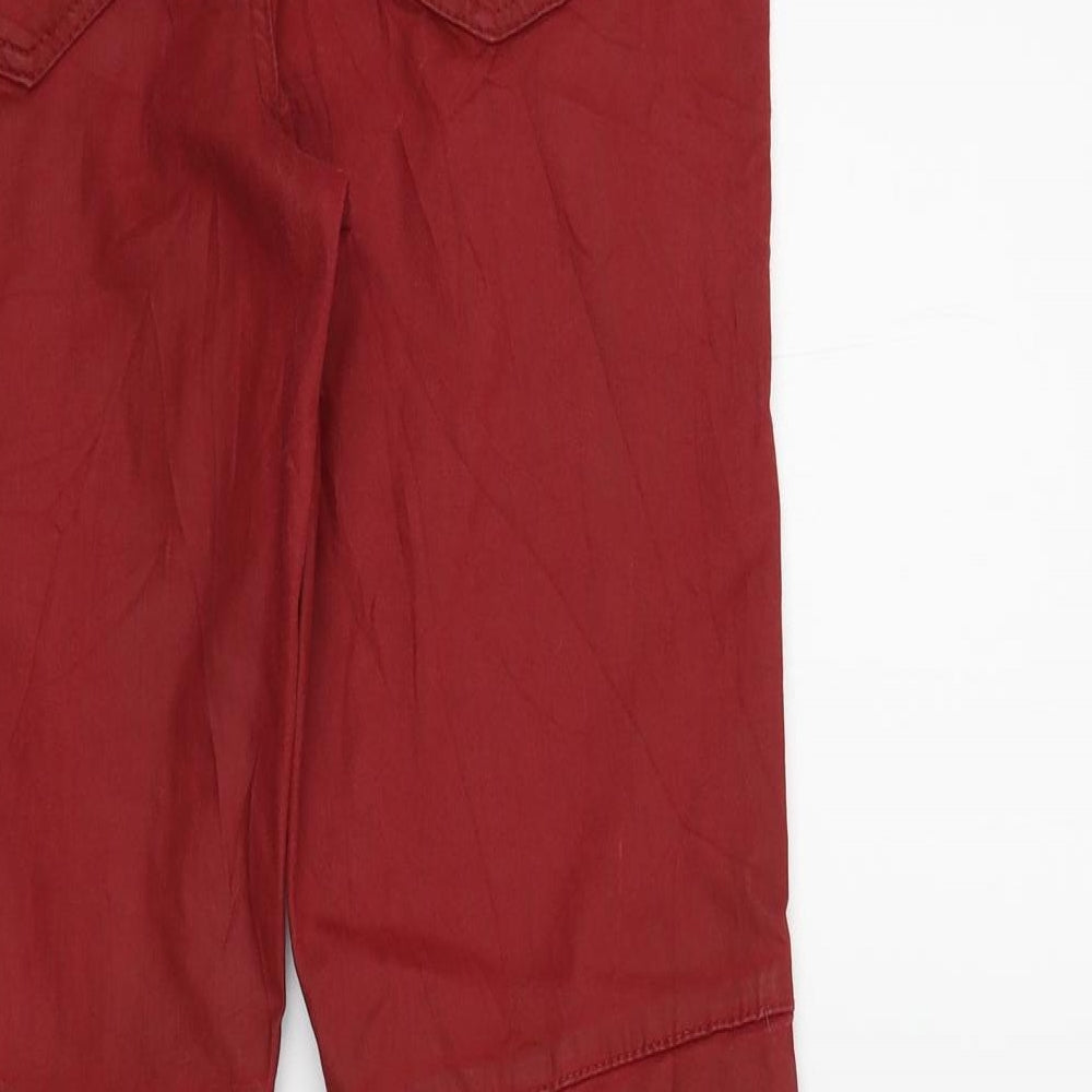 Topshop Womens Red   Trousers  Size 10 L28 in