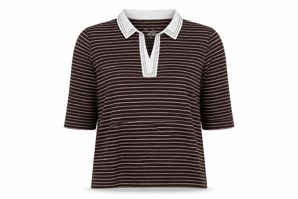 Bonmarché Womens Brown Striped Pullover Jumper Size L