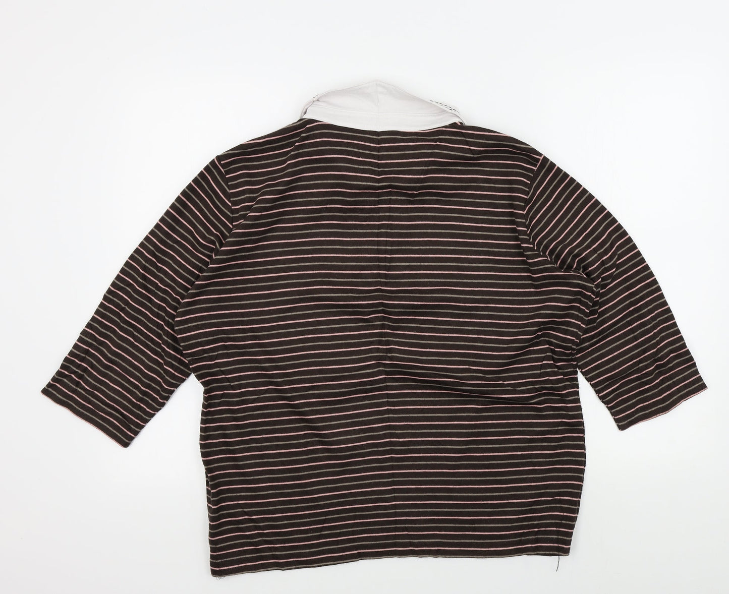 BM casual Womens Brown Striped  Pullover Jumper Size L