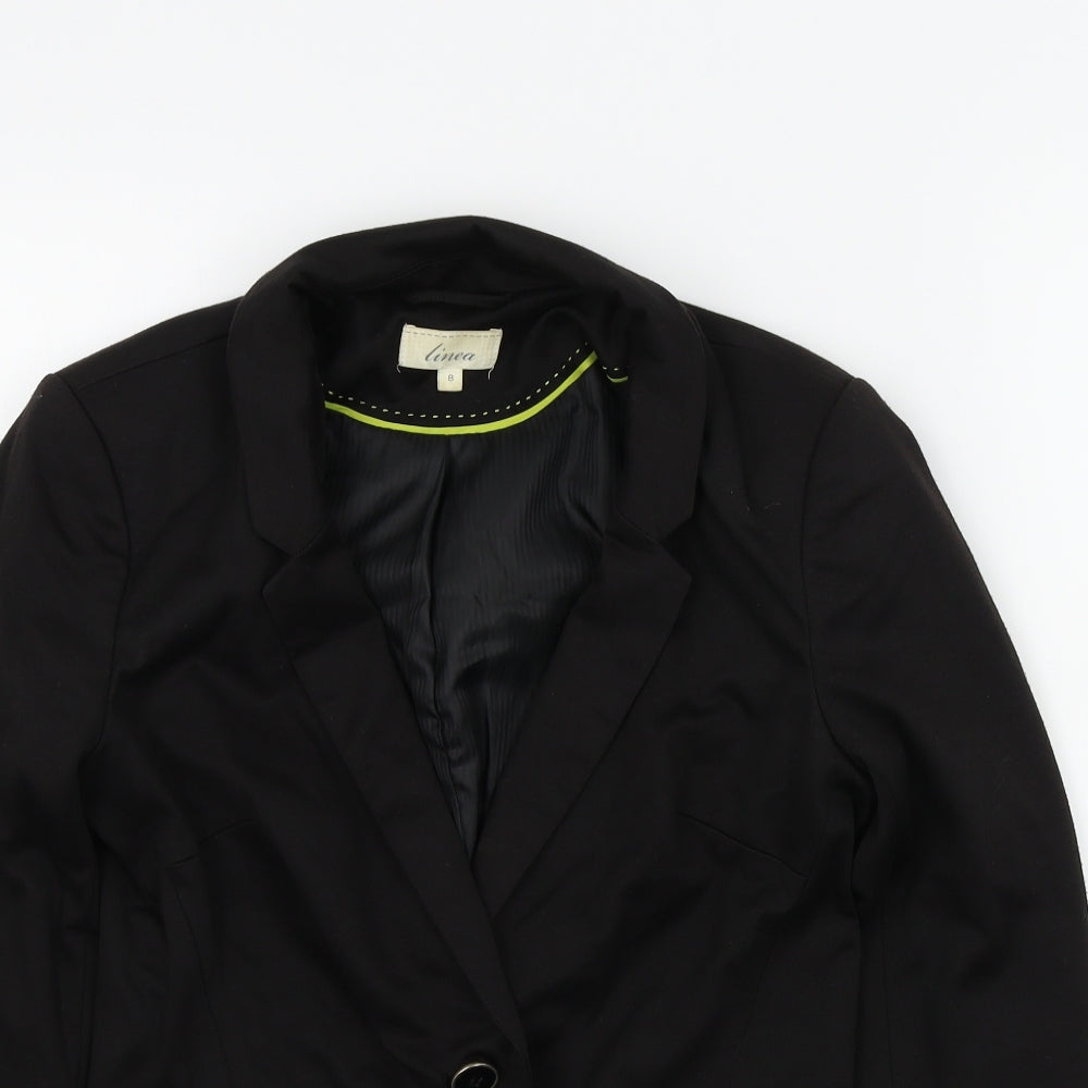 Linea Womens Black   Jacket  Size 8