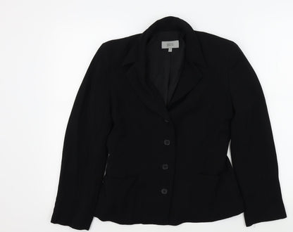 Marks & Spencer Womens Black Striped  Jacket  Size 8