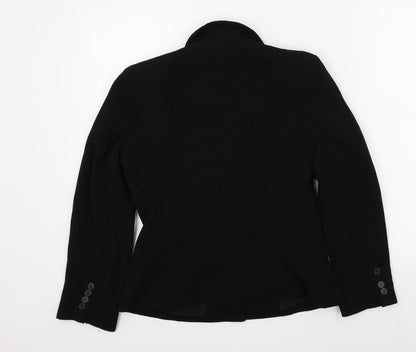 Marks & Spencer Womens Black Striped  Jacket  Size 8