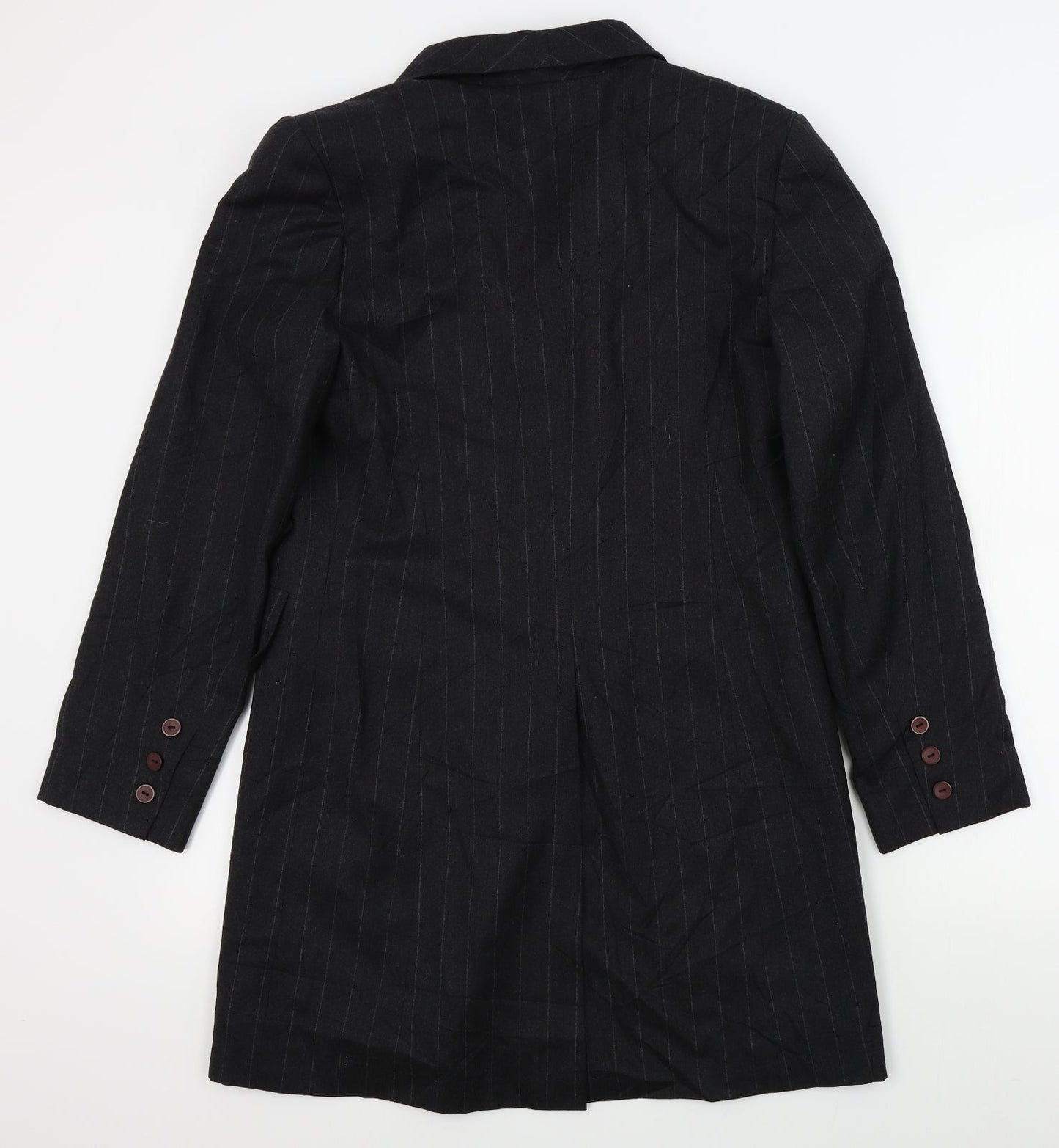 elsa malur Womens Grey Striped  Jacket  Size 40