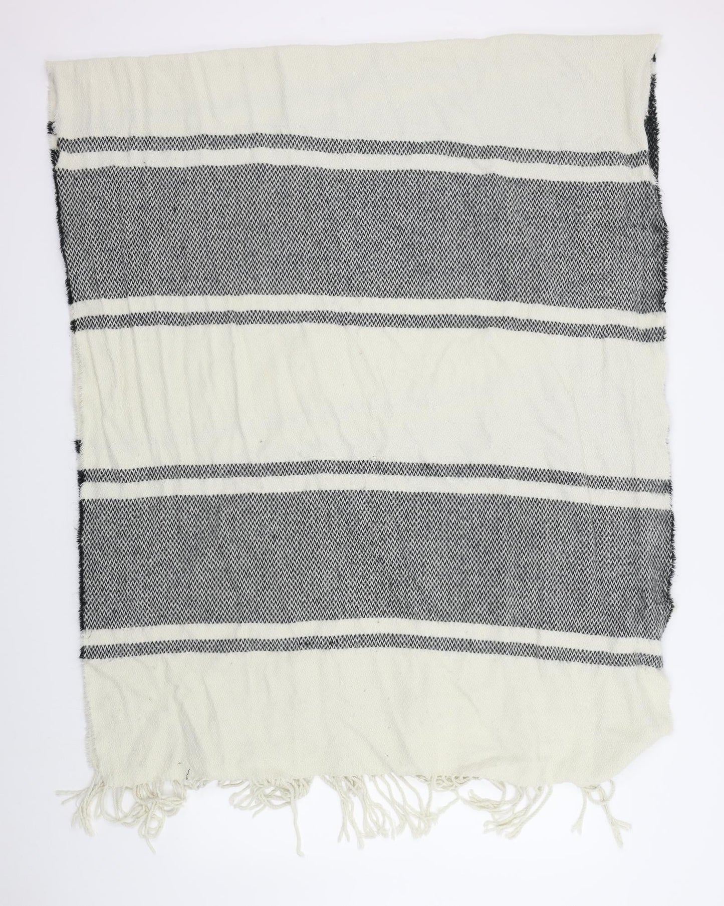Preworn Womens Beige Striped   Scarf