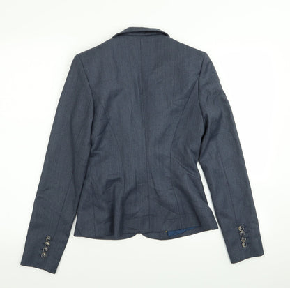 PRETTYLITTLETHING pretty af Womens Blue   Jacket Blazer Size 6