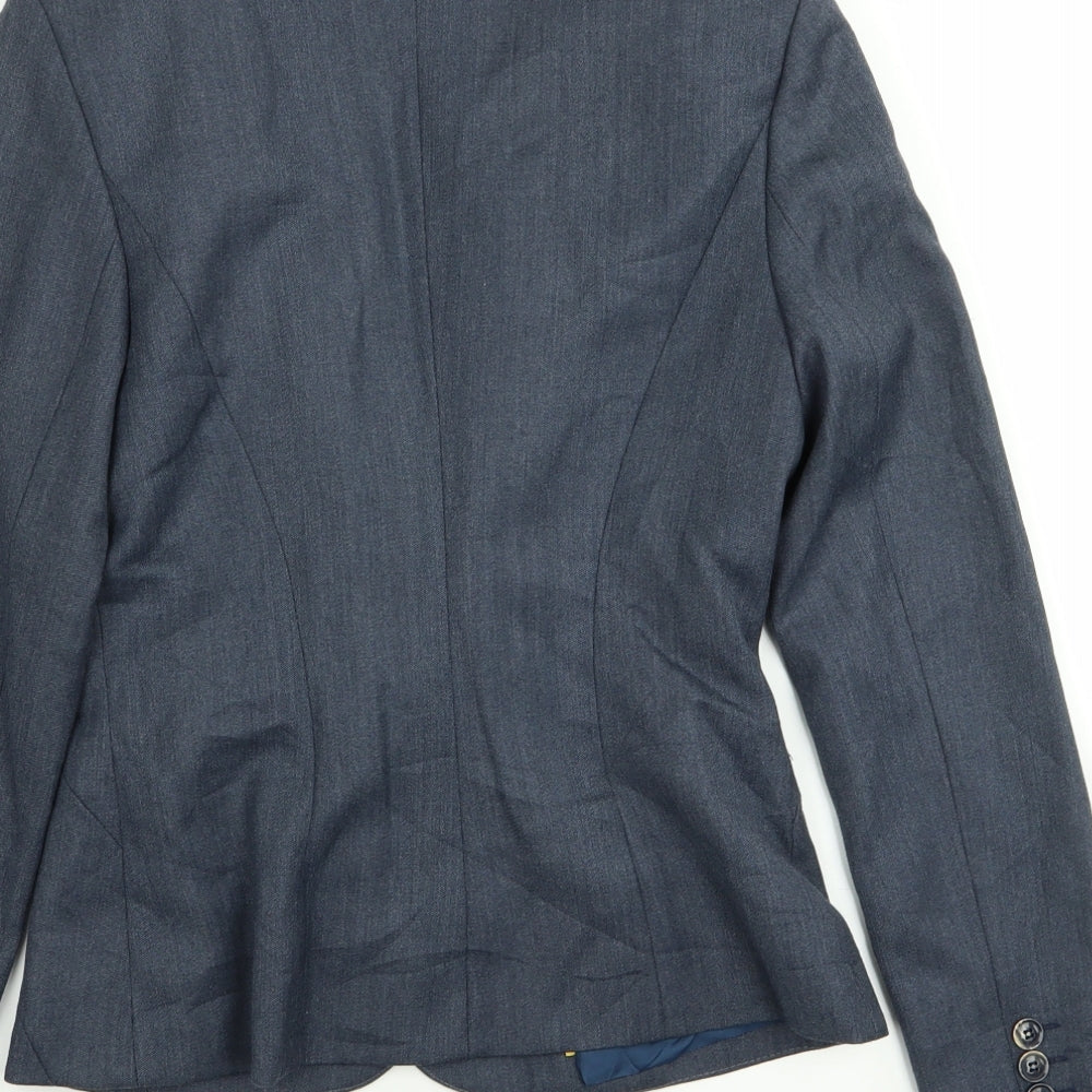 pretty af Womens Blue   Jacket Blazer Size 6