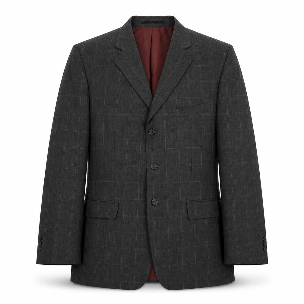 Asda George Mens Grey Check  Jacket Blazer Size 44