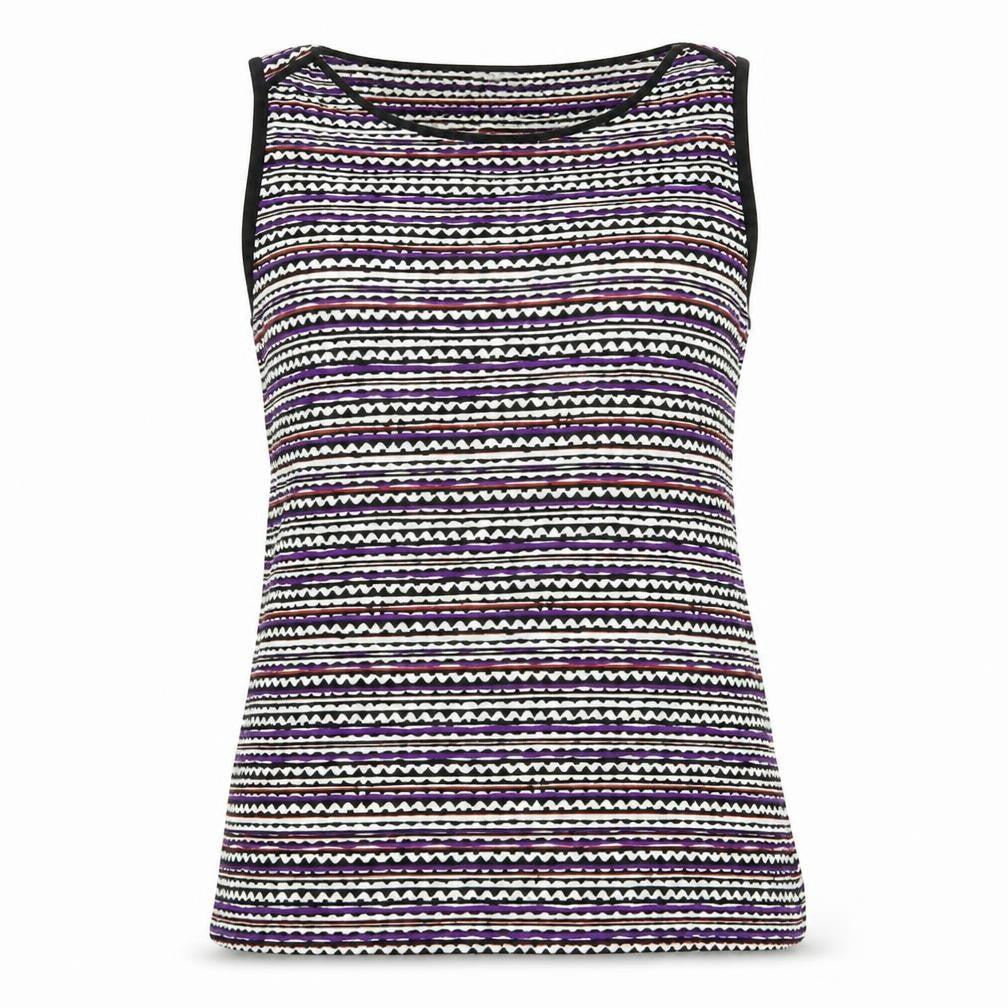 Marks & Spencer Womens Multicoloured Geometric  Basic Tank Size 16