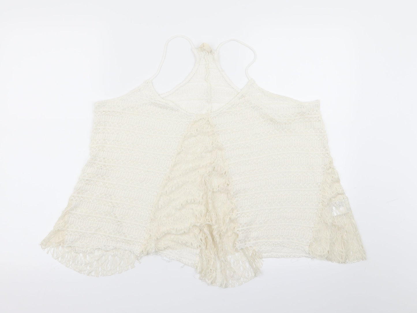 Preworn Womens White   Basic Tank Size M