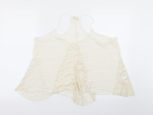 Preworn Womens White   Basic Tank Size M