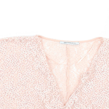 Zara Womens Pink   Basic Blouse Size M