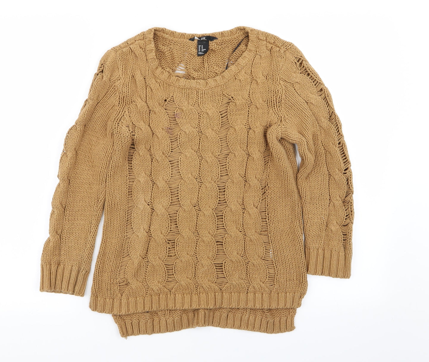 H&M Womens Brown   Pullover Jumper Size XS
