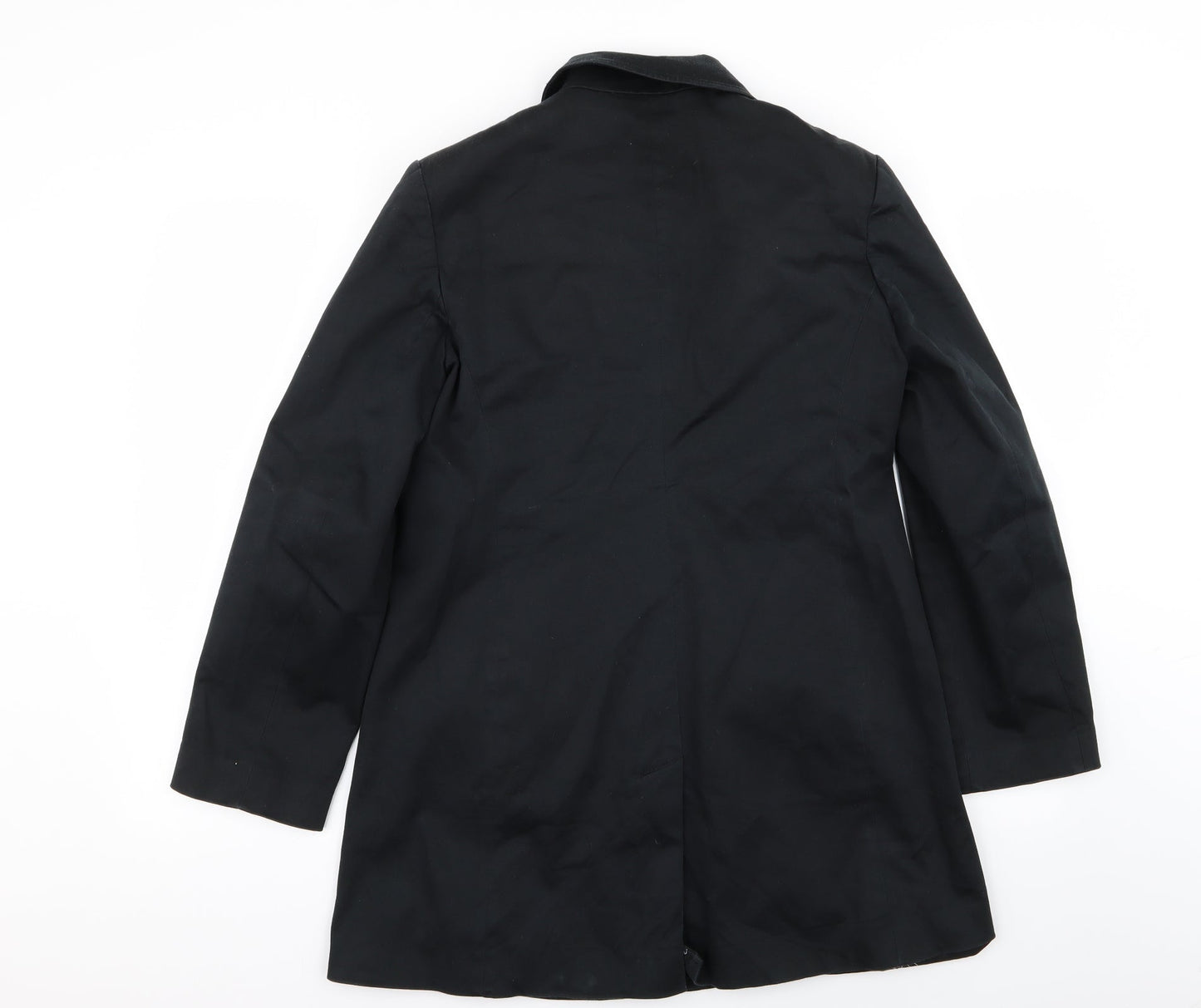 BHS Womens Black   Overcoat Coat Size 10