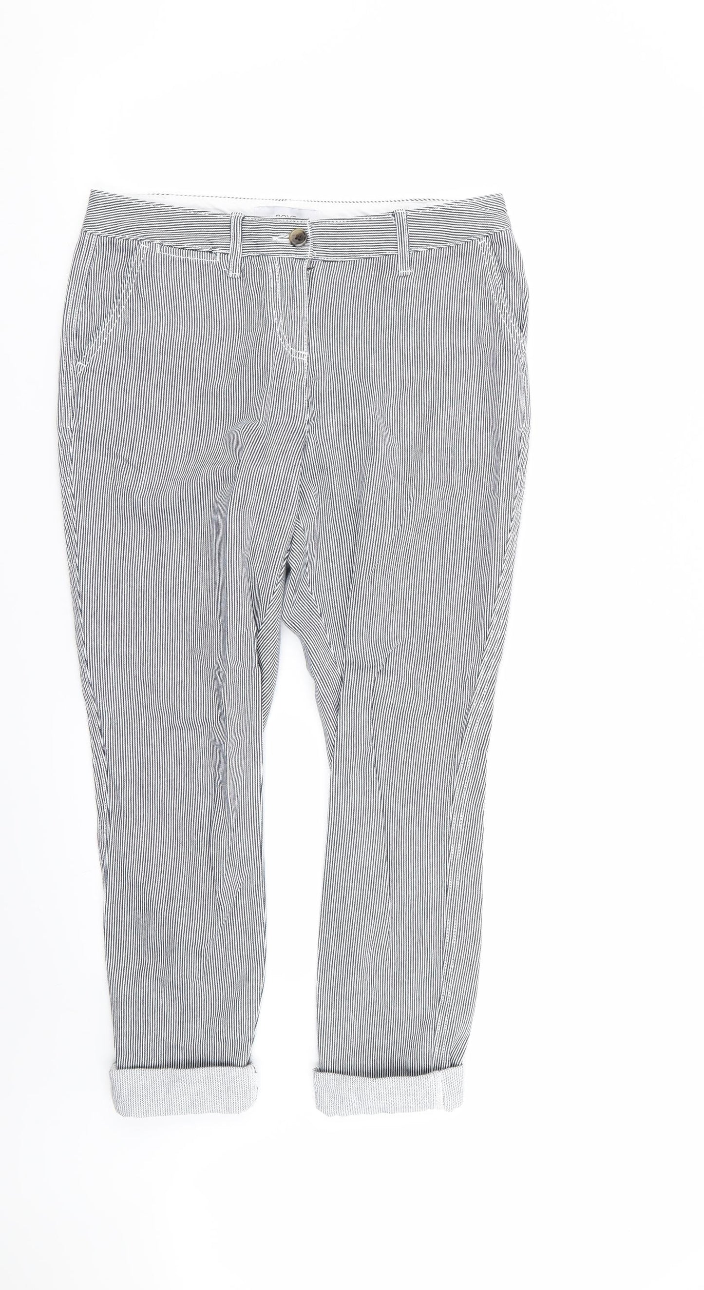 NEXT Womens Multicoloured Striped  Trousers  Size 8 L25 in