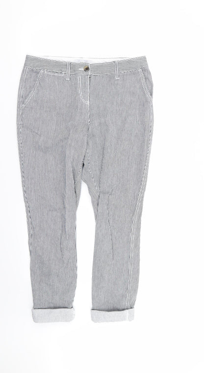 NEXT Womens Multicoloured Striped  Trousers  Size 8 L25 in