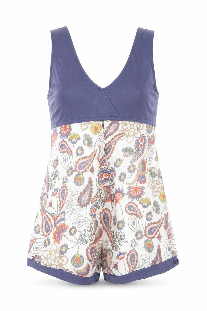 La Redoute Womens Blue Paisley  Basic Blouse Size 14