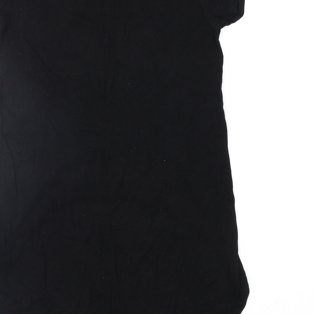E-vie Girls Black   Basic T-Shirt Size 9-10 Years